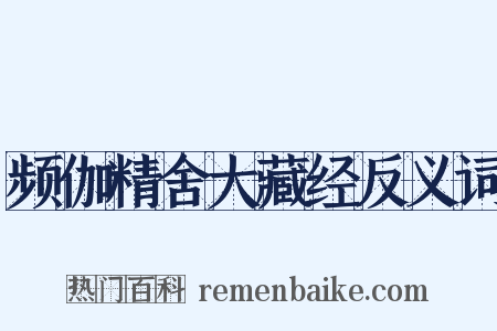 频伽精舍大藏经反义词是什么意思的图片